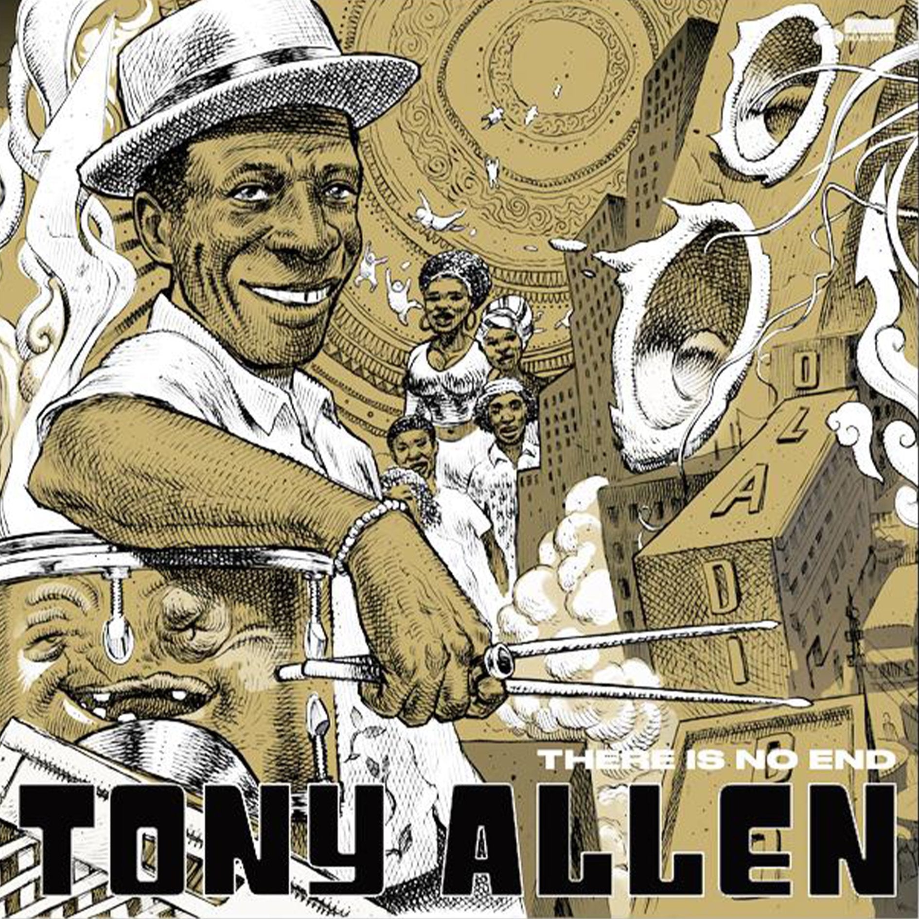 Tony Allen - There Is No End - Double Vinyle édition limitée cover or